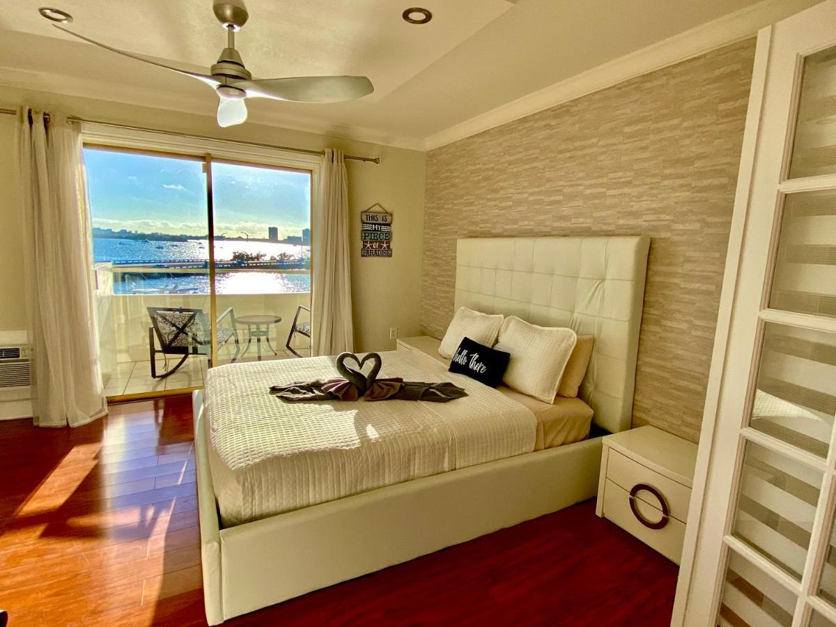 Deluxe Waterfront One Bedroom Apartment With Miami Skyline View, Free Parking 5 Mins Drive To Miami Beach Exterior photo